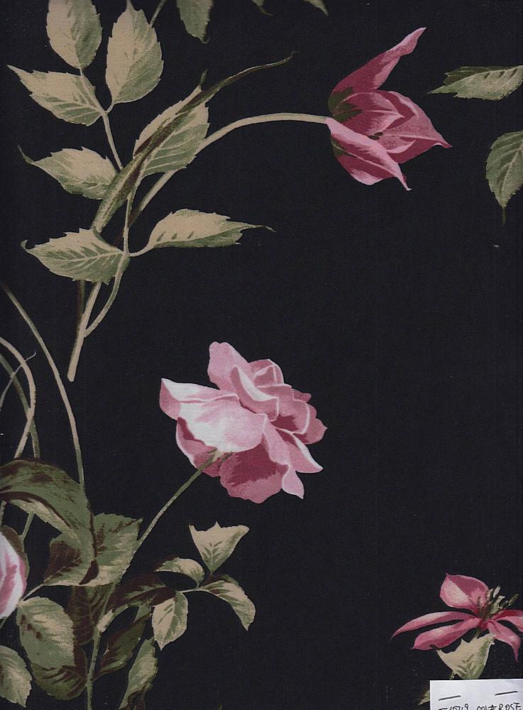 KNT1436-SE60719 / ROSE / 95% POLYESTER 5% SPANDEX FDY PRINT