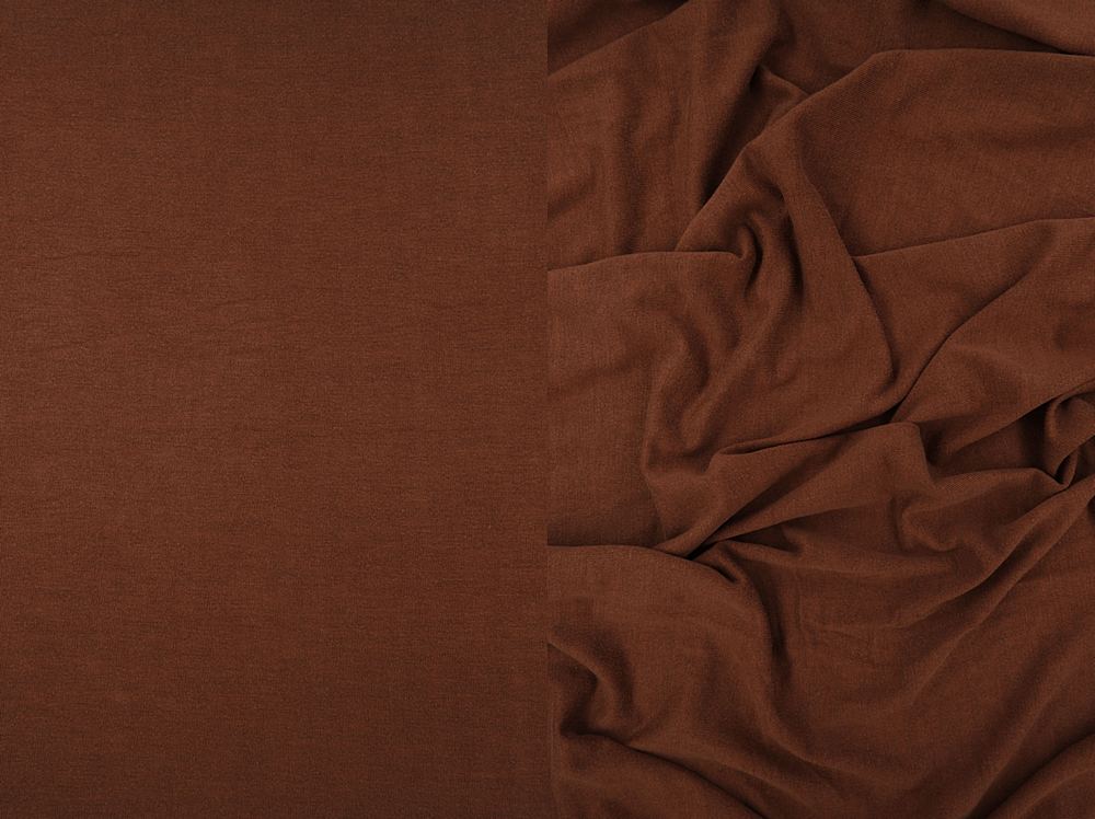 KNT3732 / BROWN TRUFFLE / 96%RAY 4%SPAN VORTEX WASHED JERSEY SOLID