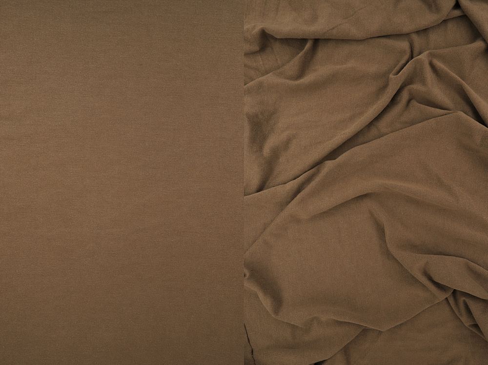 KNT3732 / BROWN LT / 96%RAY 4%SPAN VORTEX WASHED JERSEY SOLID