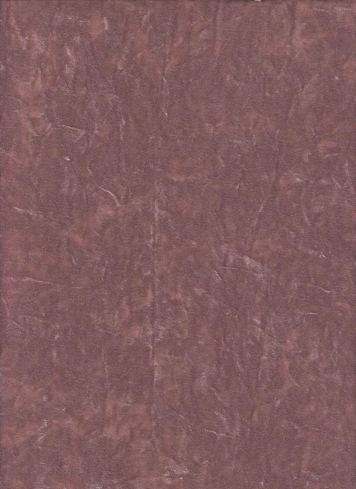 KNT3734 / MAUVE / 97%POLY 3%SPAN CRUSHED VELVET SOLID