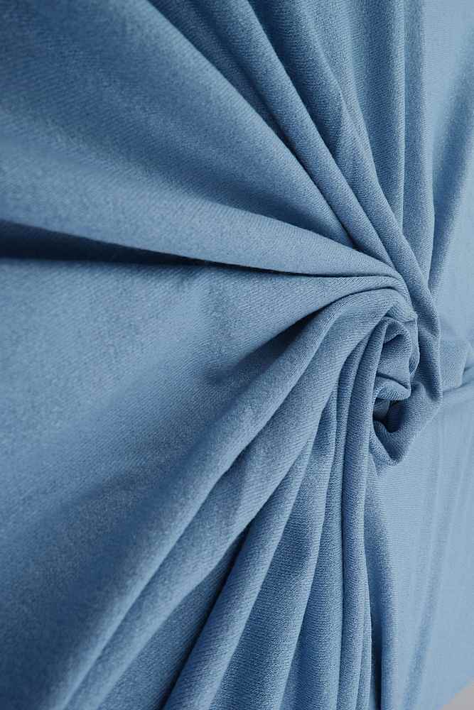 KNT3527 / BLUE LT / 95%RAYON 5%SPAN VISCOSE KNIT CREPE SOLID