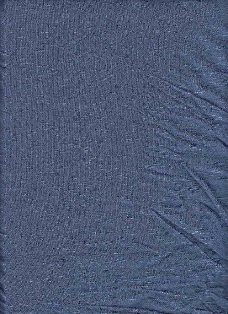 KNT3776 / DENIM / 97%RAY 3%SPAN RAYON VISCOSE CREPE SLUB SOLID
