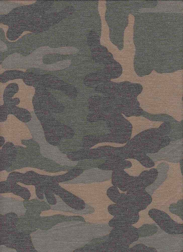 KNT1304-SE71178 / SAGE 6 / 62%POLY 33%RAY 5%SPAN DISPERSE CAMOUFLAGE PRINT