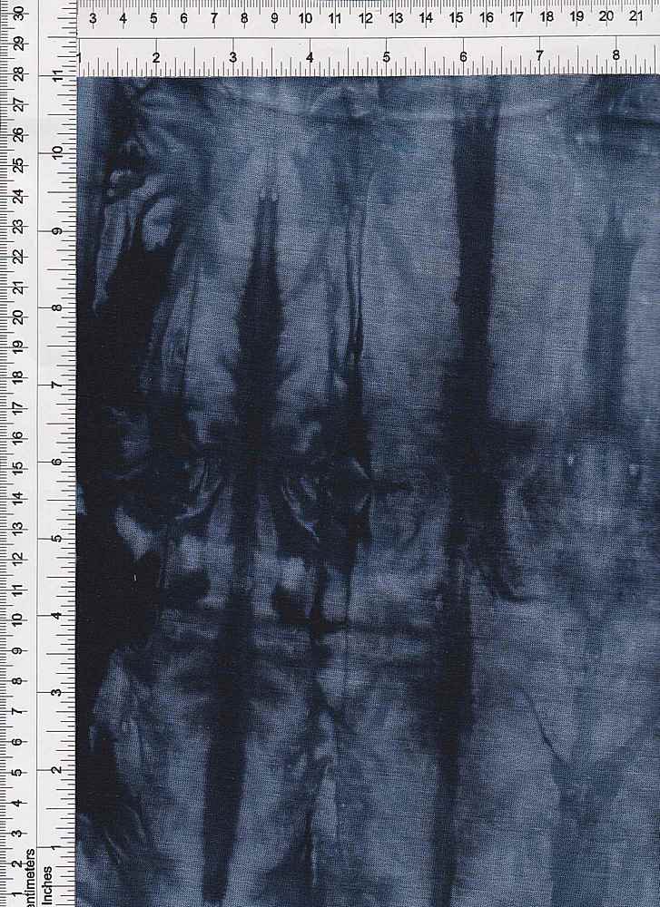 KNT4107 / INDIGO / 76%RAY 20%POLY 4%SPAN TIE DYE F.TERRY LOOP-BRUSH