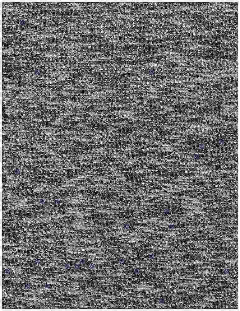 KNT3611 / BLACK ASH / 52%RAY 44%POLY 4%SPAN SWEATER MELANGE BRUSHED SOLID