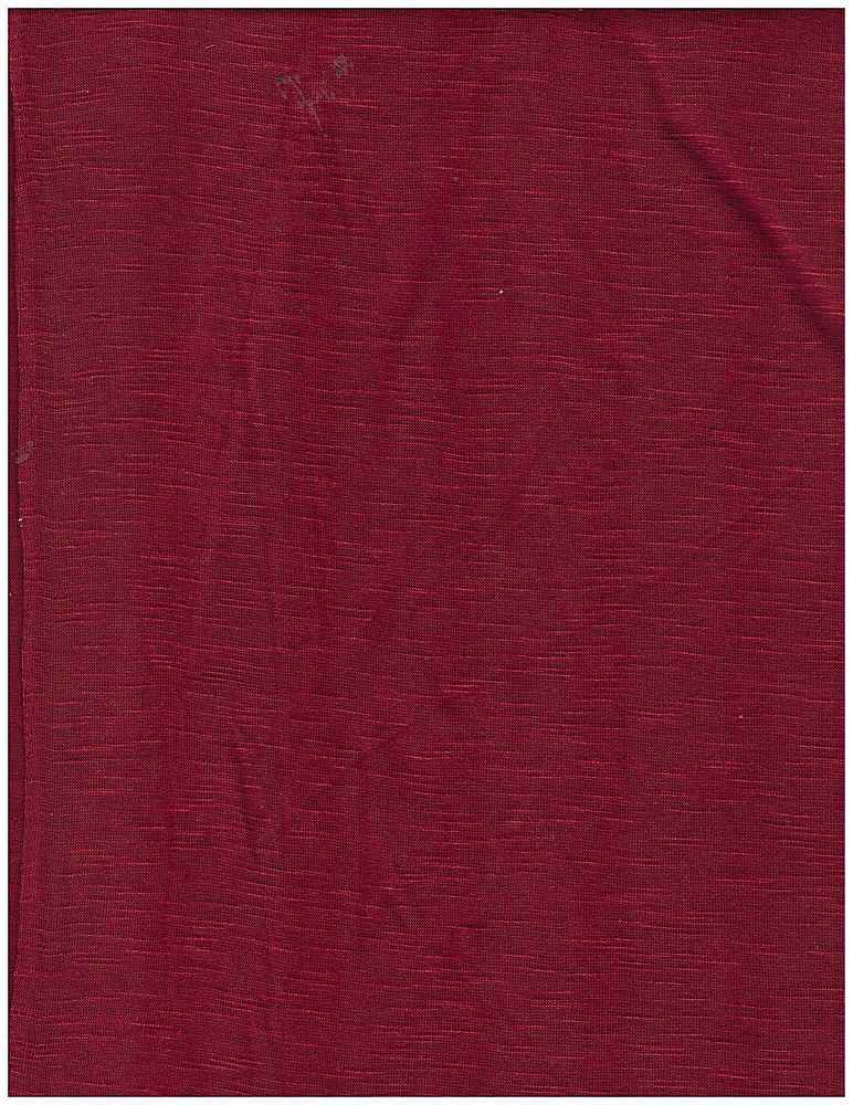 KNT3784 / WINE / 96%RAY 4%SPAN RAYON SPAN JERSEY SLUB SOLID
