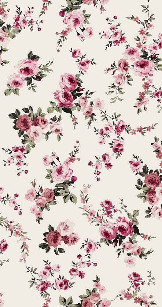 KNT2100-SE61173 / IVORY 6 / 96%POLY 4%SPAN DTY BRUSHED FLORAL PRINT