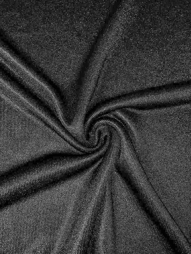 KNT3837 / BLACK / 96%POLY 4%SPAN SWEATER W/ FOIL SOLID