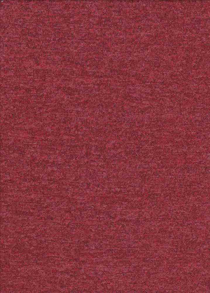 KNT3629 / TOMATO / 82%POLY 15%RAYON 3%SPAN SWEATER KNIT MELANGE SOLID