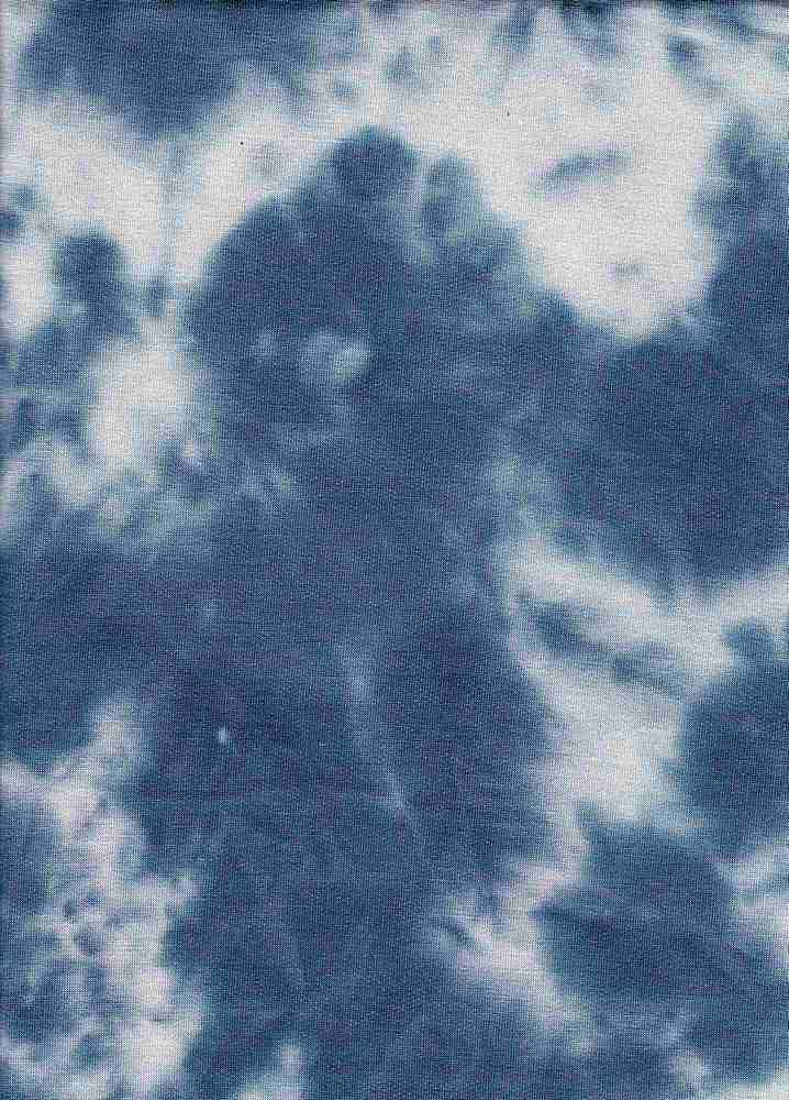 KNT3876 / BLUE DENIM / 76%RAYON 20%POLY 4%SPAN FRENCH TERRY TIE DYE