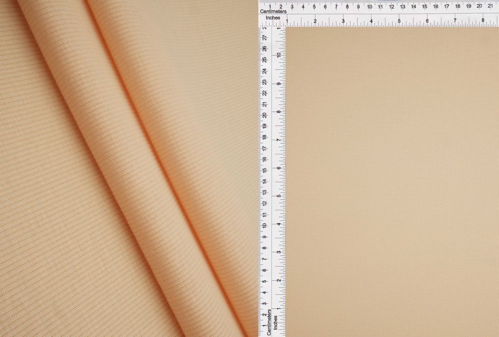 KNT3895 / PEACH / 96%POLY 4%SPAN RIB 2X1 SOLID