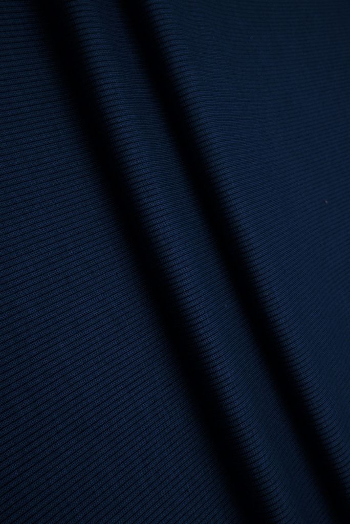 KNT3895 / DENIM / 96%POLY 4%SPAN RIB 2X1 SOLID