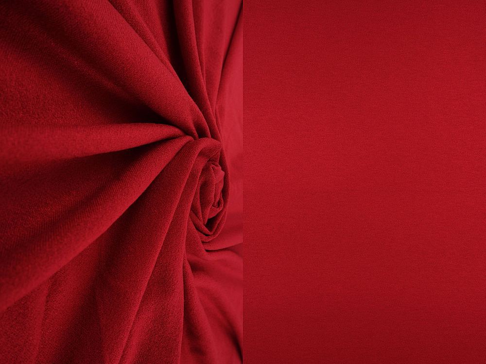 KNT3527 / RED / 95%RAYON 5%SPAN VISCOSE KNIT CREPE
