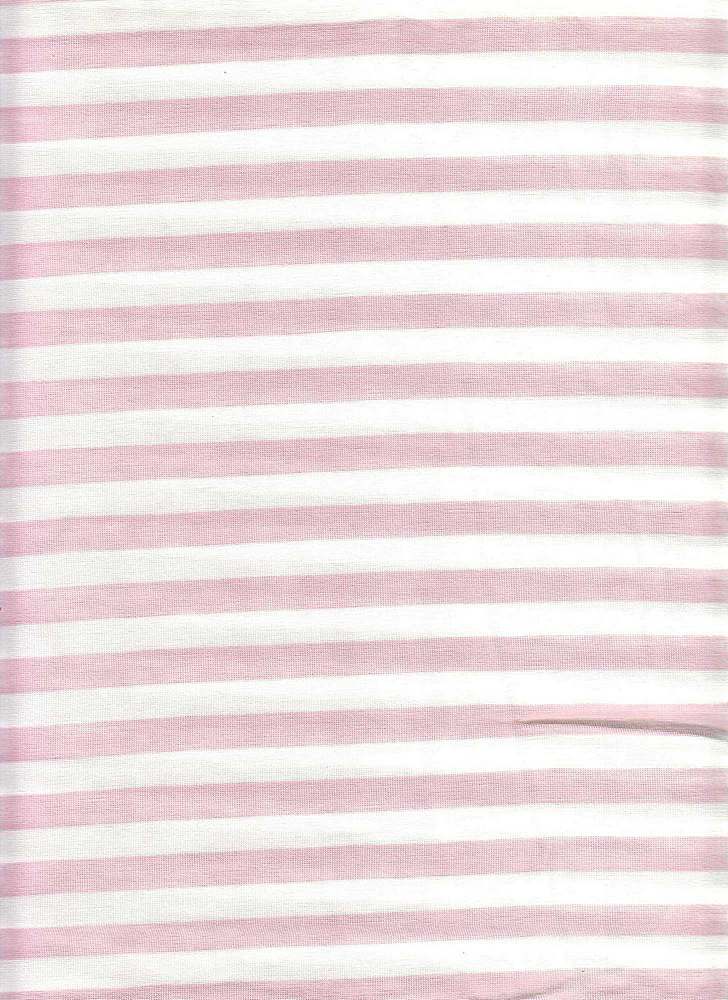KNT3072 / PINK/IVORY / 95%RAY 5%SPAN RAYON SPAN JERSEY 1CMx1CM HTL STP Y/D