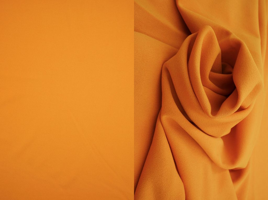 TECH-3311 / YELLOW AMBER / 95%POLY 5%SPAN TECHNO CREPE SOLID