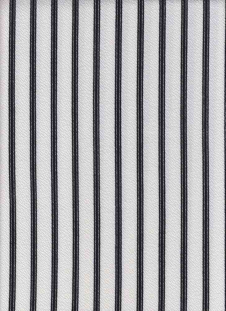 KNT3225-DU1449 / IVORY / 96%POLY 4%SPAN LIVERPOOL VERTICAL STRIPE PRINT