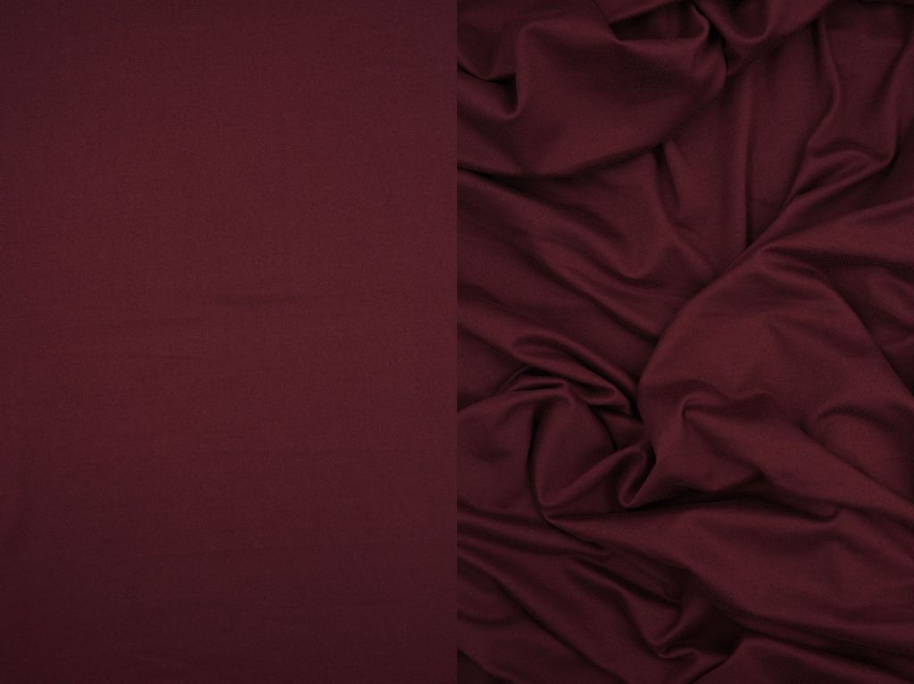 KNT2100 / BURGUNDY NEW / 96%POLY 4%SPAN DTY BRUSHED SOLID