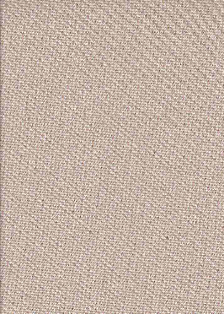 KNT3946 / TAN/WHITE / 84%POLY 13%RAYON 3%SPAN MINI HOUNDSTOOTH Y/D