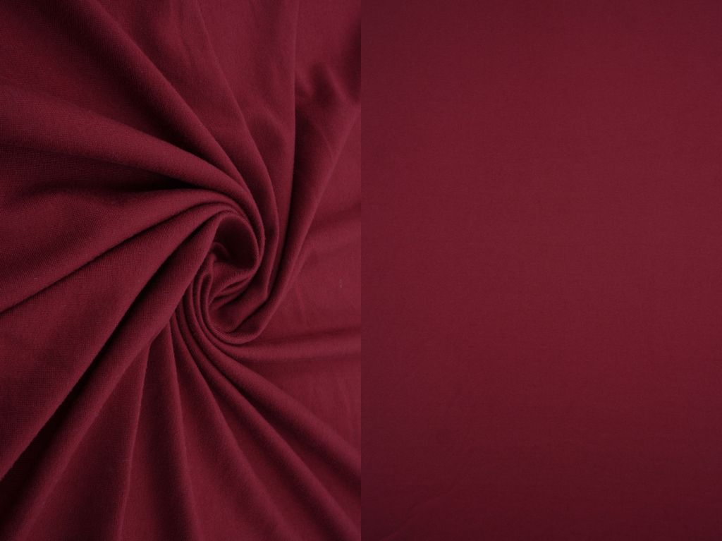 KNT2100 / CHERRY RED / 96%POLY 4%SPAN DTY BRUSHED SOLID