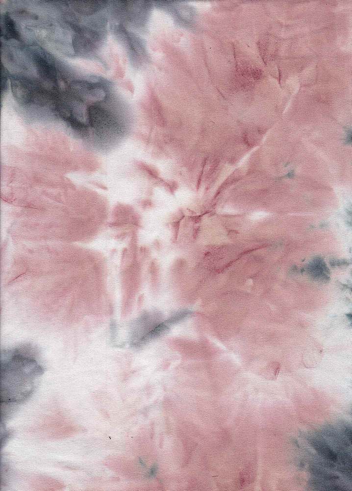 KNT3958 / BLUSH/BLACK / 96%POLY 4%SPAN DTY BRUSHED TIE-DYE
