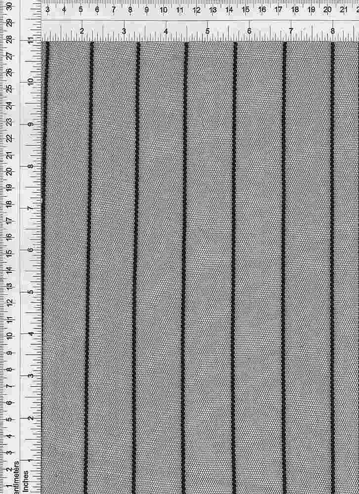 MESH3975 / BLACK / 100%POLY MESH VERTICAL STRIPE