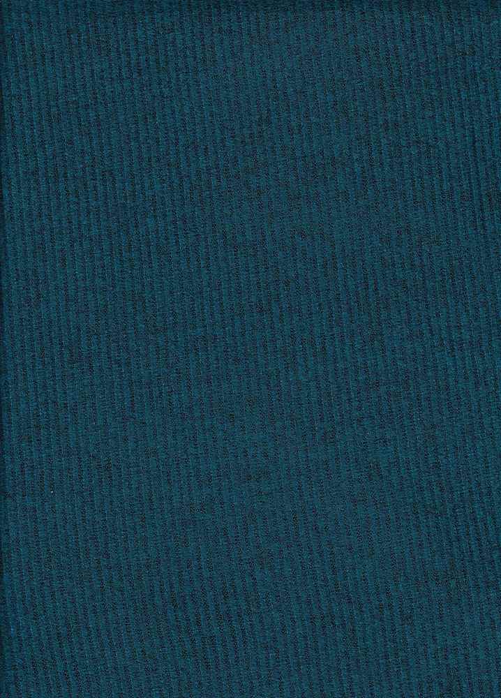KNT3855 / TEAL GREEN / 76%RAY 21%POLY 3%SPAN 2X2 RIB BRUSHED 2TONE SWEATER