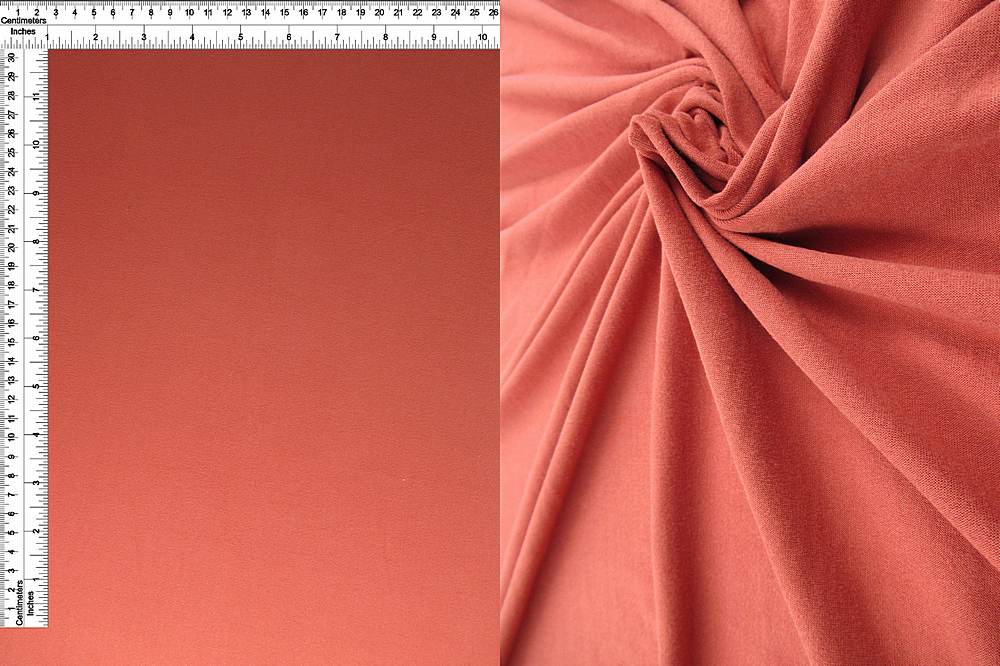 KNT2100 / RUST / 96%POLY 4%SPAN DTY BRUSHED SOLID