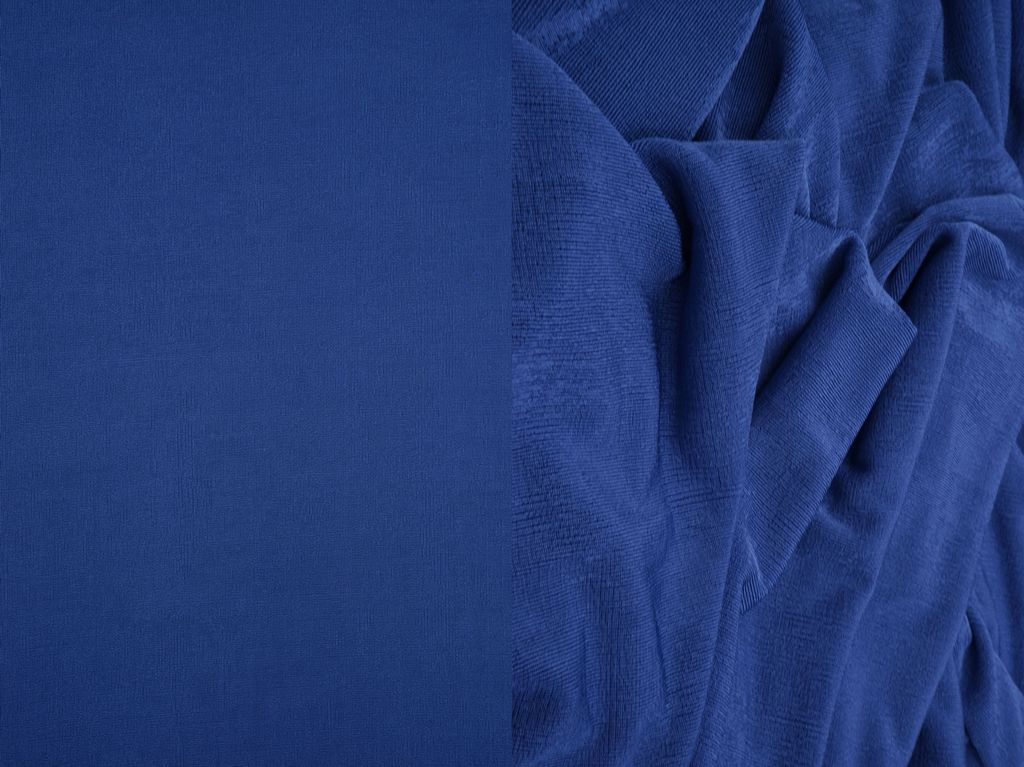 KNT3963 / ROYAL / 91%POLY 9%SPAN SLINKY RIB 1X1 SOLID