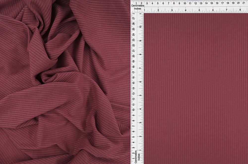 KNT3422 / ROSE / 89%POLY 9%RAYON 2%SPAN 4x2 RIB SOLID