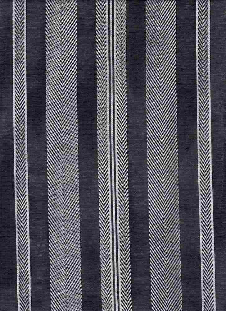 KNT4035 / BLACK/WHITE / 62%P 36%R 2%SP DOUBLE KNIT JACQUARD VERTICAL STRIPE