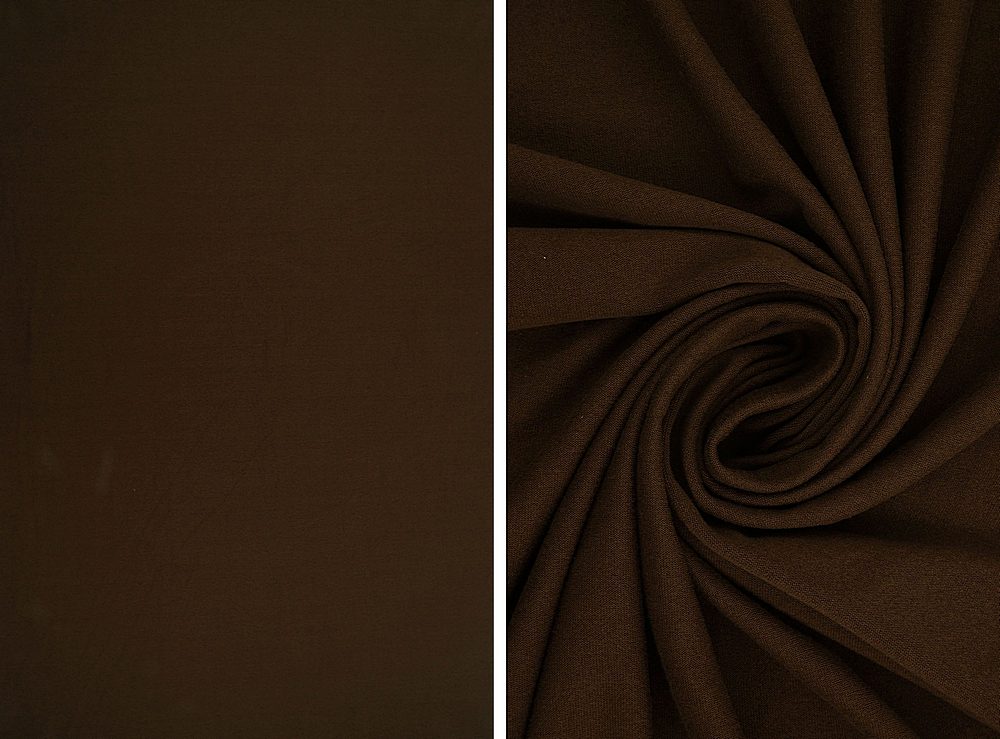 KNT2100 / BROWN / 96%POLY 4%SPAN DTY BRUSHED SOLID