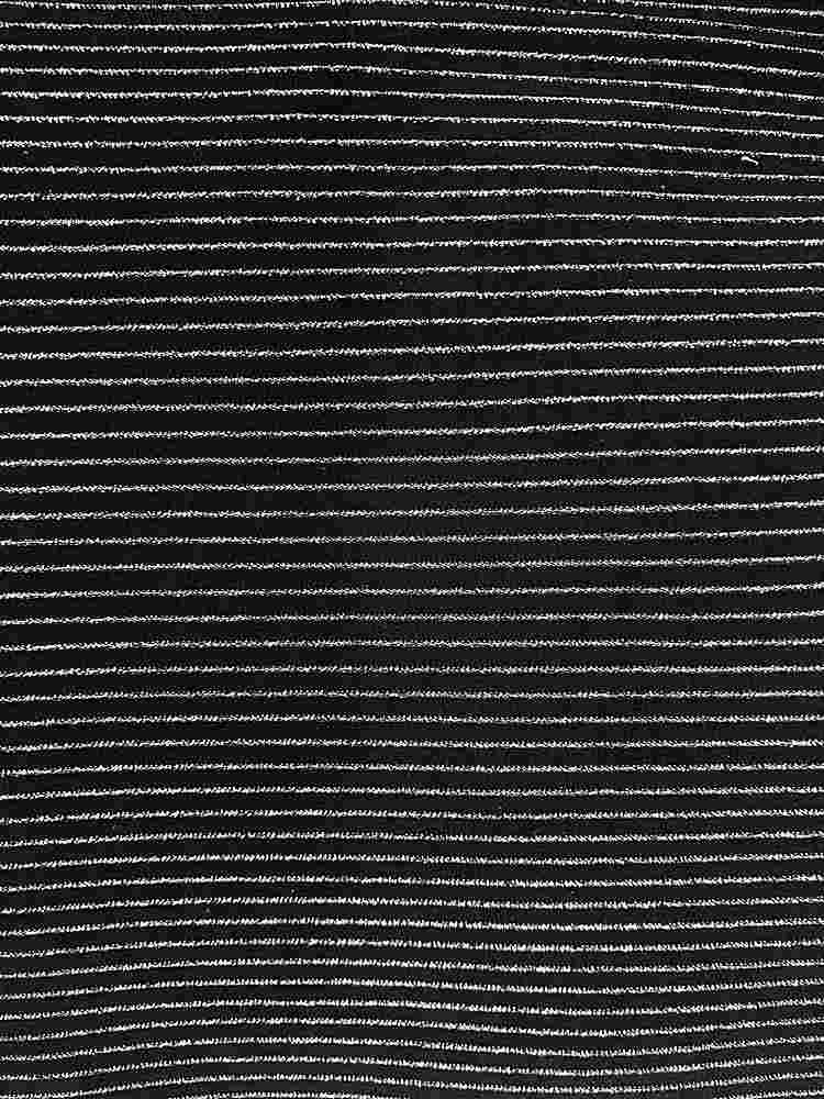 KNT4054 / BLACK/SILVER / 93%POLY 3% LUREX 4%SPAN LUREX HORIZONTAL STRIPE
