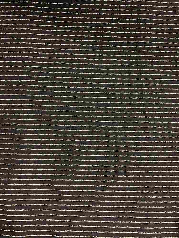 KNT4054 / BLACK/GOLD / 93%POLY 3% LUREX 4%SPAN LUREX HORIZONTAL STRIPE