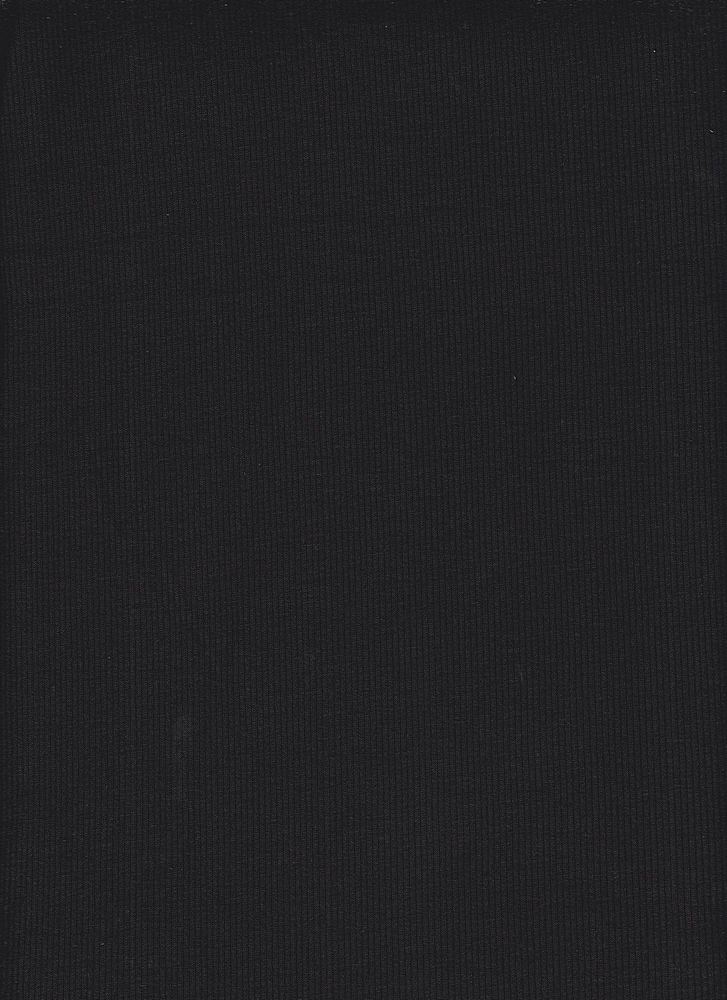 KNT3895 / BLACK / 96%POLY 4%SPAN RIB 2X1 SOLID
