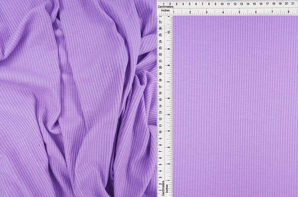 KNT3422 / LAVENDER / 89%POLY 9%RAYON 2%SPAN 4x2 RIB SOLID