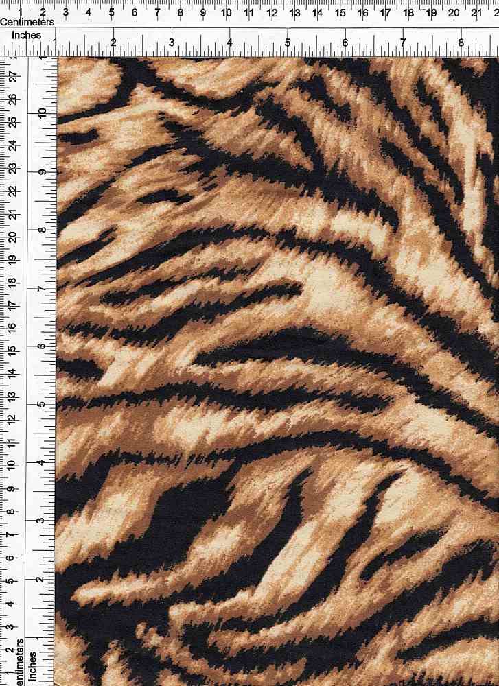 KNT2100-SE20326 / AMBER / 96%POLY 4%SPAN DTY BRUSHED ANIMAL PRINT