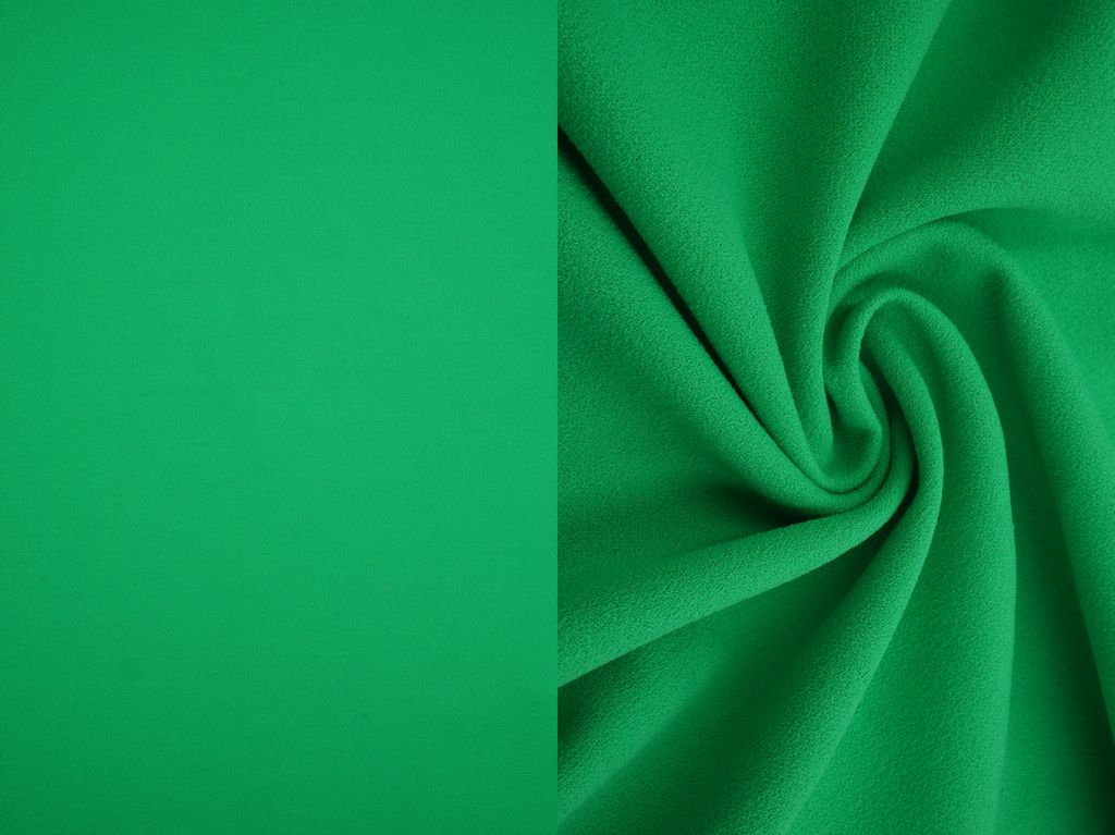 TECH-3311 / GREEN / 95%POLY 5%SPAN TECHNO CREPE SOLID
