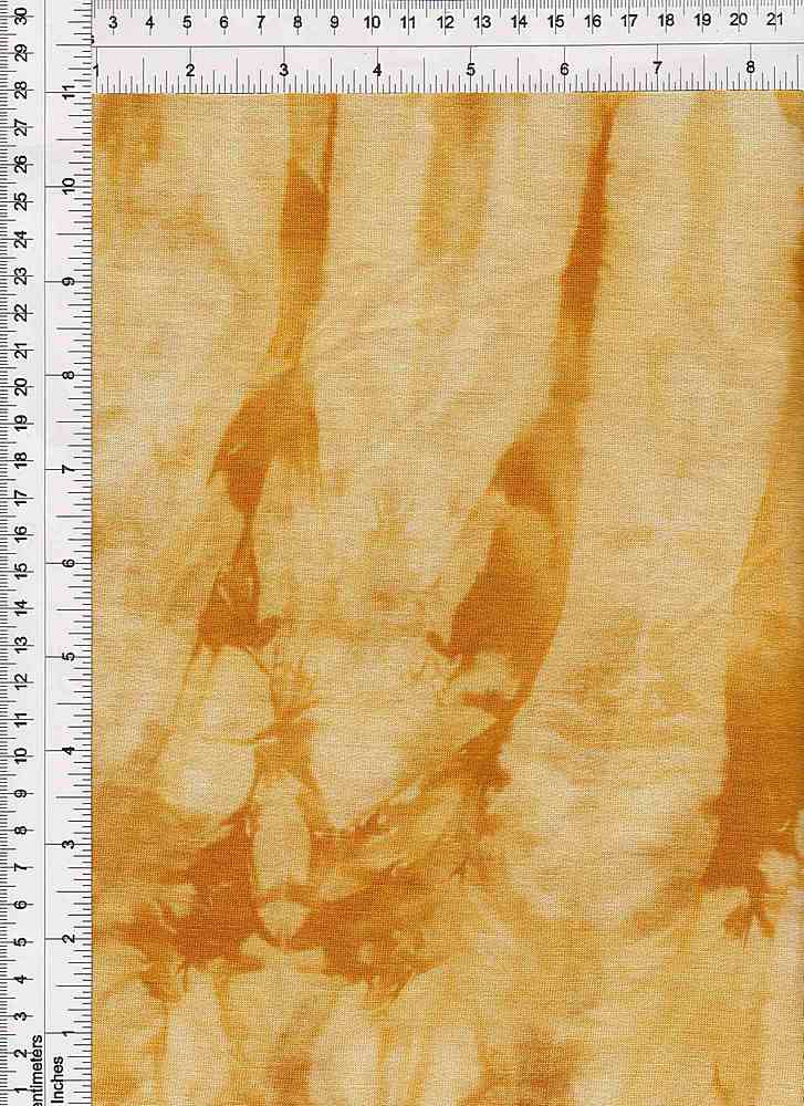 KNT4107 / MUSTARD / 76%RAY 20%POLY 4%SPAN TIE DYE F.TERRY LOOP-BRUSH