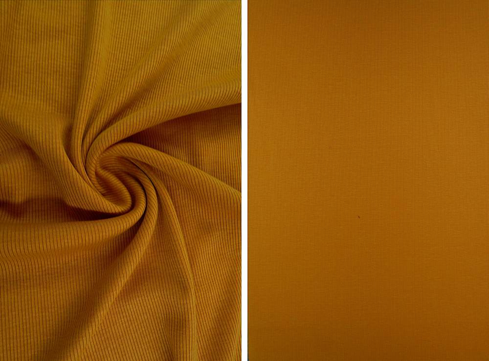 KNT3895 / MUSTARD / 96%POLY 4%SPAN RIB 2X1 SOLID