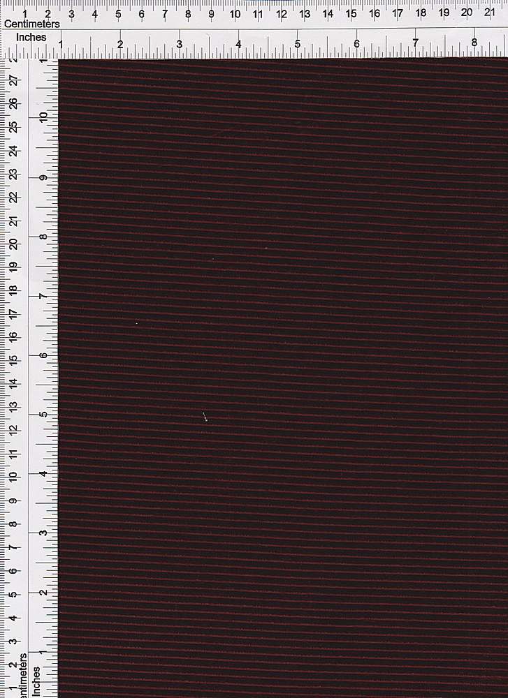 KNT4113 / BURGUNDY / 95%POLY 5%SPAN HORIZONTAL KNIT CORDUROY SOLID