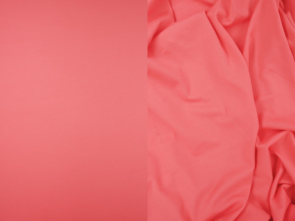 KNT2100 / CORAL NEW / 96%POLY 4%SPAN DTY BRUSHED SOLID