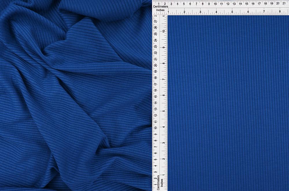 KNT3422 / ROYAL / 89%POLY 9%RAYON 2%SPAN 4x2 RIB SOLID