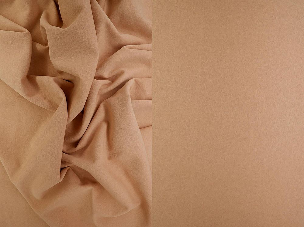 TECH-3311 / TAN / 95%POLY 5%SPAN TECHNO CREPE SOLID