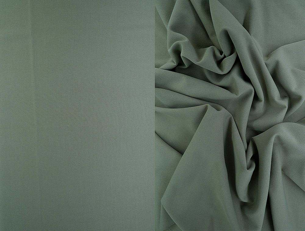TECH-3311 / KHAKI PALE / 94%POLY 6%SPAN TECHNO CREPE SOLID