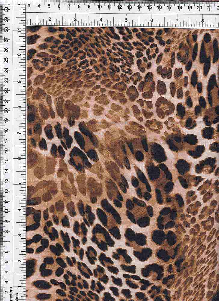 BNG622-SE20139 / SAND / 23%NYLON 73%RAYON 4%SPAN MILLENNIUM ANIMAL PRINT