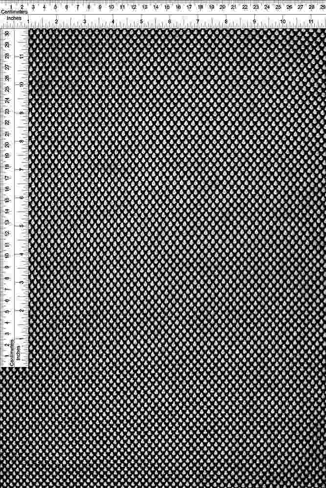 MESH-4119 / BLACK / 95%POLY 5%SPAN FISHNET MESH SOLID