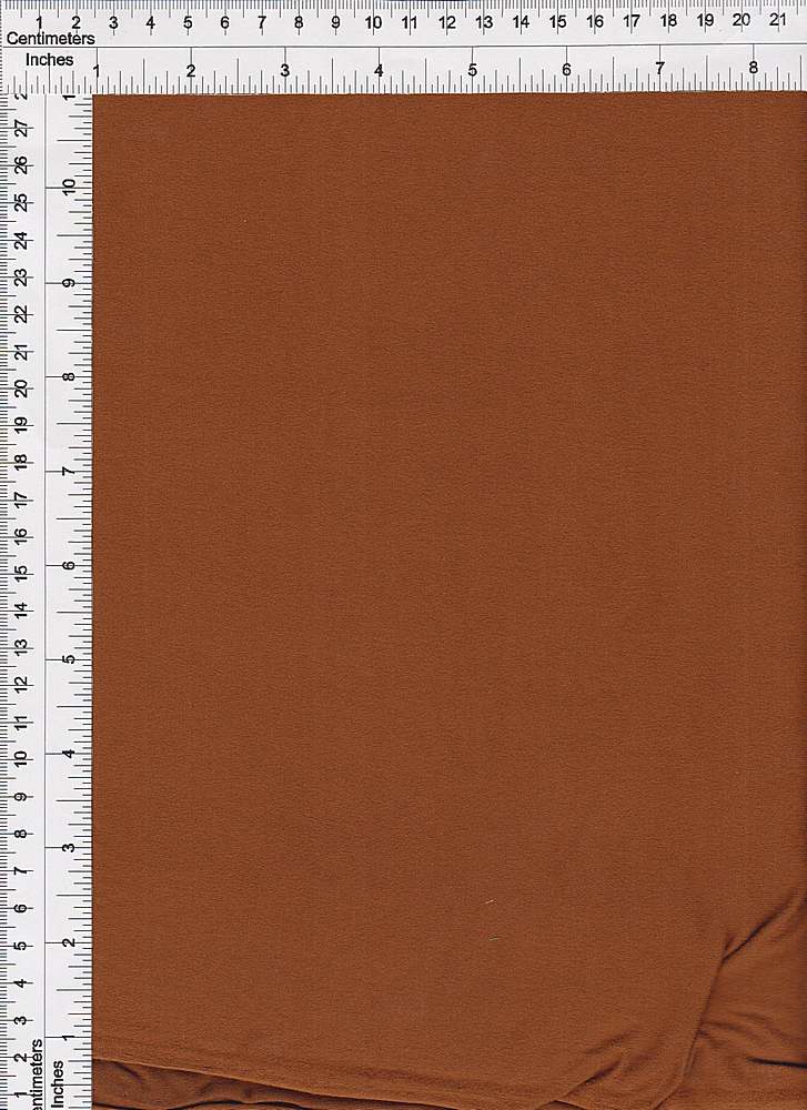 KNT2100 / COGNAC / 96%POLY 4%SPAN DTY BRUSHED SOLID