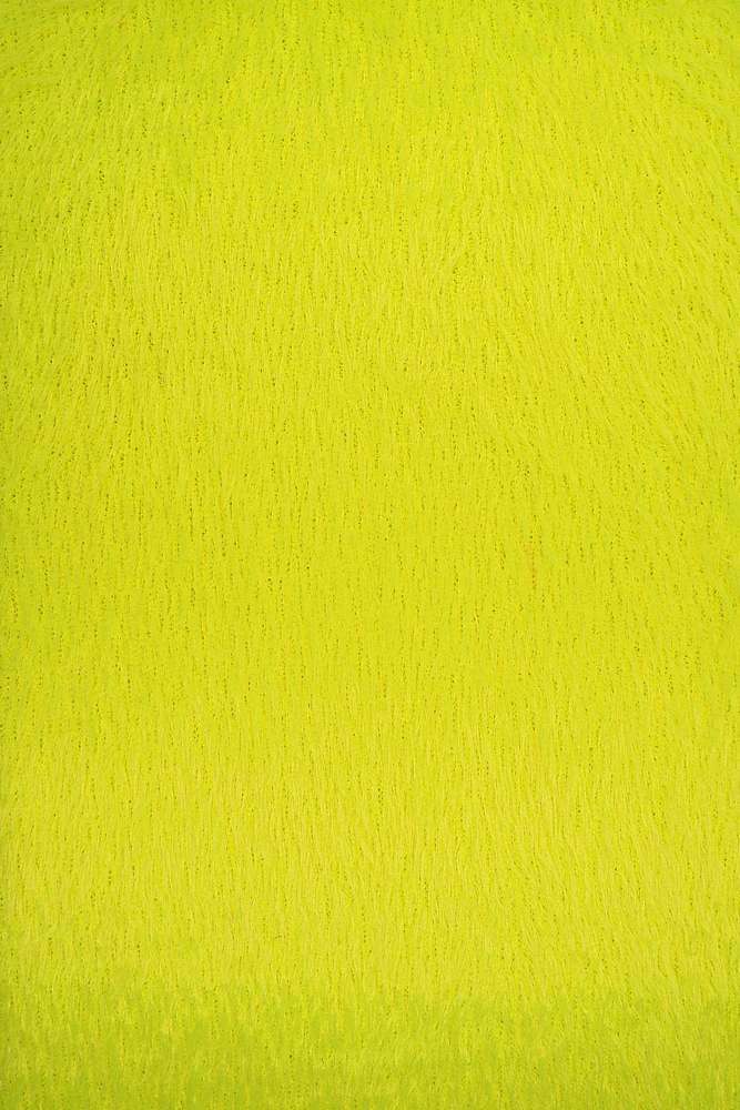 KNT4138 / NEON YELLOW / 99%POLY 1%SPAN FAKE FEATHER HACCI Mohair