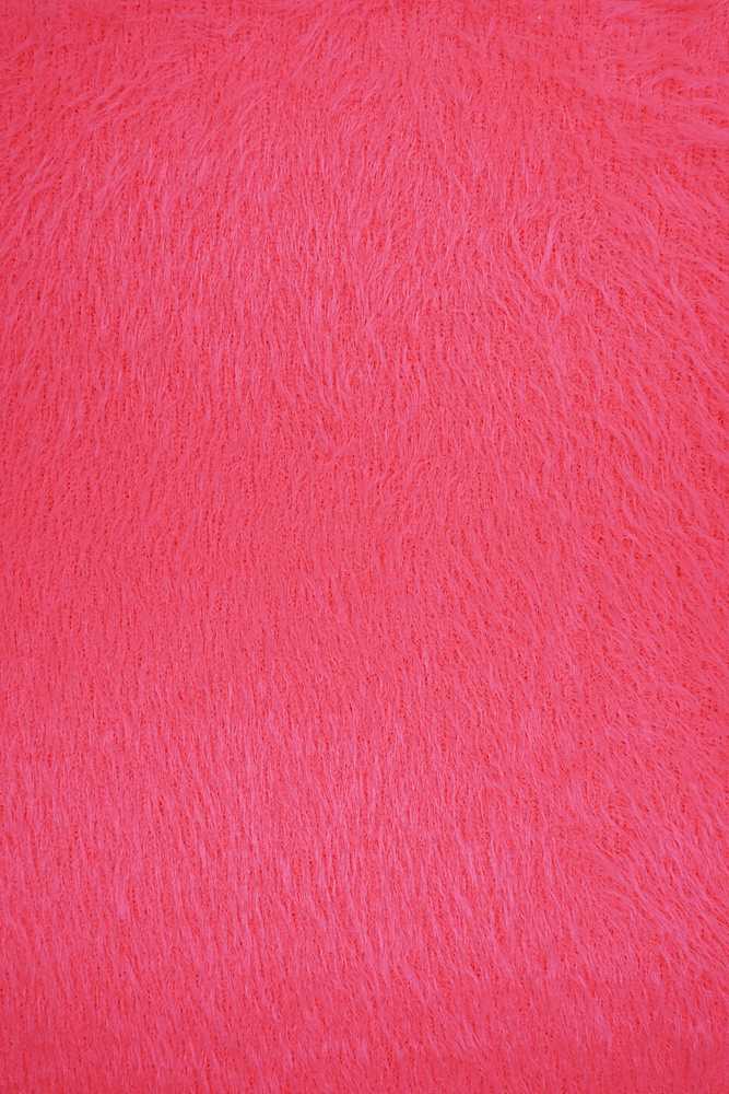 KNT4138 / NEON PINK / 99%POLY 1%SPAN FAKE FEATHER HACCI Mohair