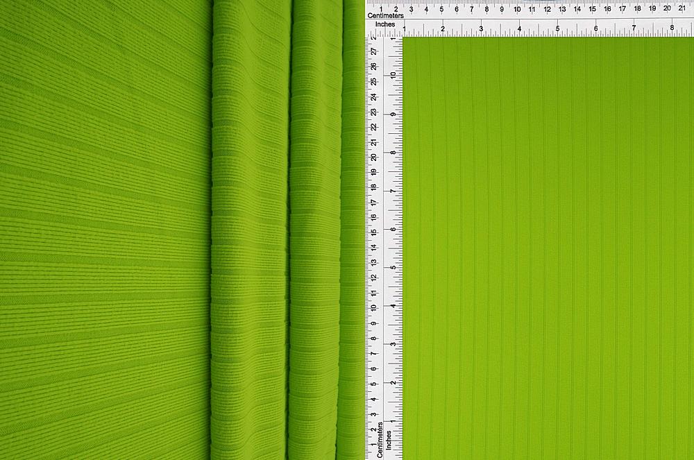 KNT4135 / NEON LIME / 87%POLY 13%SPAN 8X3 YUMMY RIB SOLID